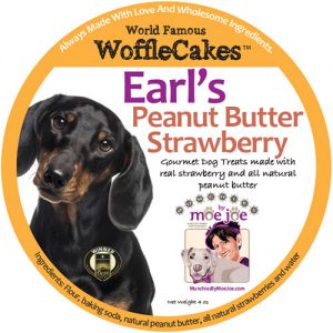 Earl's Peanut Butter and Strawberry Wooflcake (Individual)